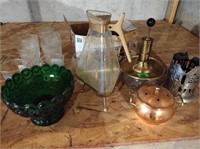 Glassware, silverware, decorative glass