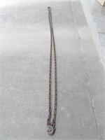 3/8 CHAIN W/HOOKS - 18'