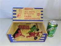 SLIK-TOY FARM IMPLEMENTS IN STORE DISPLAY BOX