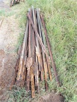 21 T-POSTS OF VARIOUS LENGTHS (4.5' -8' TALL)