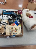 Assorted stuffed animals and other toys