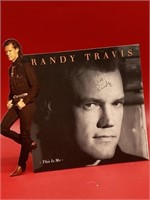 Autographed, Randy Travis, table top, cardboard