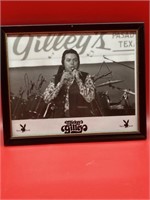Autograph inscribed on stage Mickey Gilley framed