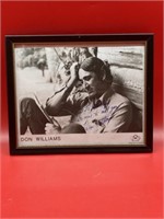 Autograph inscribed, Don Williams framed photo