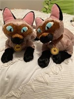 Lady and the Tramp. Si and Am vintage plush