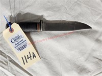 Vintage Case Hunting Knife w/Leather Washer