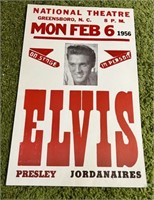 1956 Elvis show announcement poster