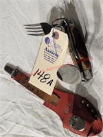 Vintage Bone Type Handled Camping Knife