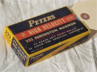 Vintage Box Peters High Velocity, 222 Rem Mag