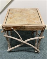 One of a Kind Rustic Hand Crafted Twig End Table*