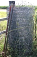 Roll of Small hole Woven Wire & Posts