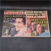 John F Kennedy 8 / 1989 Enquirer & Globe Tabloids