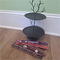12pc Halloween Slap Bands w/Two Tiered Tray