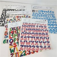 5pks Sticker Lettering