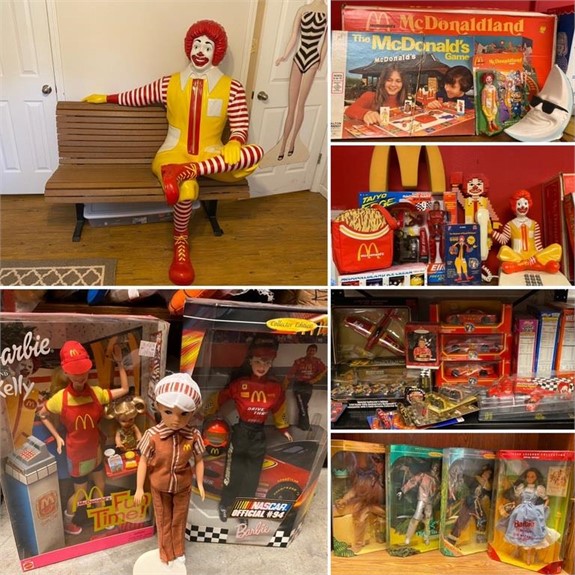 Huge Estate of McDonald’s, Barbie & Many Other Collectibles!