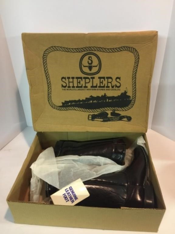 SHEPLER'S LEATHER BOOTS. | Live and Online Auctions on HiBid.com
