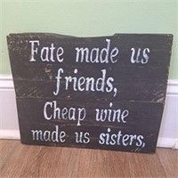 Wine Friends Sign