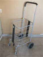 Metal Rolling Grocery / Laundry Cruise Cart