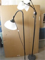 Two Floor Lamps - 52" Single One Works