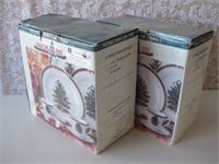 Two Boxes Ribbons & Tree 12 Piece Dinner Sets
