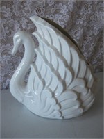 10" Vintage Swan Ceramic Planter - Marked 1988