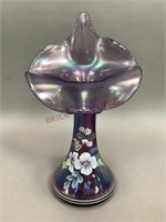 Fenton Jack-in-the-Pulpit Purple Iridescent Vase