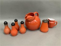 Vintage Orange Glassware
