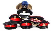 WWII - COLD WAR CANADIAN MILITARY CAP LOT OF 7