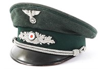 WWII GERMAN FORESTRY OFFICER VISOR CAP