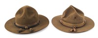 WWII US ARMY CAMPAIGN HAT LOT OF 2