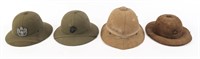 WWI - WWII BRITISH & US ARMY SUMMER PITH HELMETS