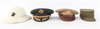 COLD WAR US ARMY / MARINE CORPS HEADGEAR LOT OF 4