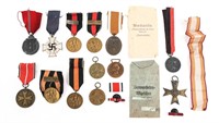 WWII GERMAN MEDALS & RIBBONS LOT OF 16