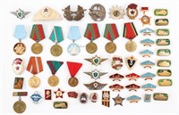 WWII - COLD WAR SOVIET UNION MEDALS & INSIGNIA LOT
