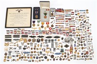 WWI - COLD WAR US MILITARY MEDAL & INSIGNIA LOT