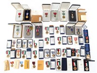 WWII - COLD WAR US MEDALS WITH CASES