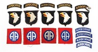 WWII US ARMY 101st & 82nd AIRBORNE PATCHES