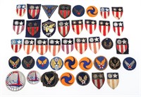 WWII USAAF THEATER MADE PATCH LOT OF 41