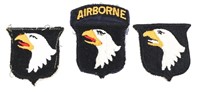 WWII US ARMY 101st AIRBORNE DIVISION PATCH LOT