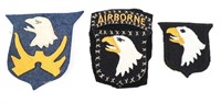WWI - WWII US 101st INFANTRY & AIRBORNE PATCHES