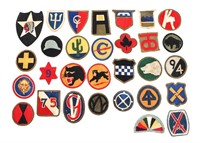 WWII US ARMY INFANTRY DIVISION PATCH LOT OF 30