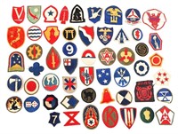 WWII US ARMY SHOULDER PATCH LOT OF 53