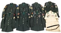 COLD WAR US ARMY NCO SERVICE UNIFORM LOT OF 9