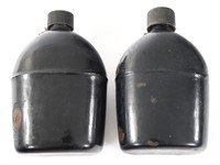 WWII US ARMY M42 CANTEEN LOT OF 2