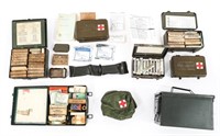 WWII - COLD WAR US ARMY FIRST AID KITS & SUPPLIES