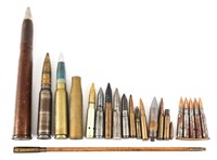 20TH C. MILITARY TRENCH ART & PRACTICE AMMUNITION