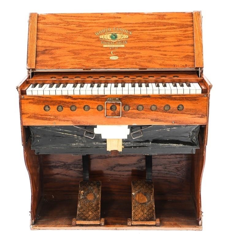 EARLY 20th C. BILHORN BROS FOLDING ORGAN STYLE C