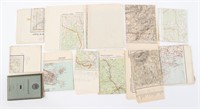 WWII - COLD WAR GERMAN & FRENCH MAP LOT OF 12