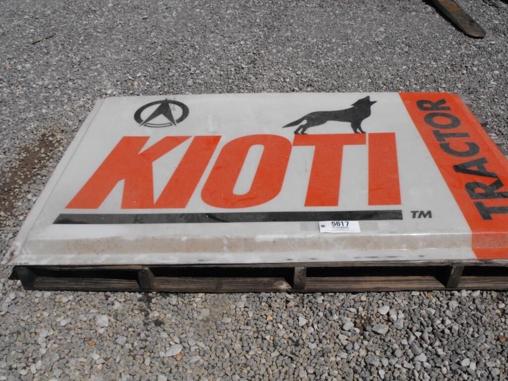 "Kioti Tractor" sign  6' x 4'