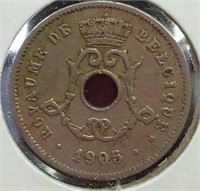 1905 Belgium coin